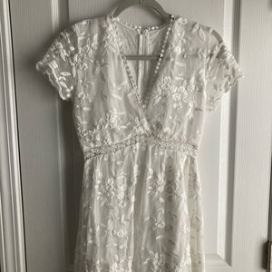 White Lace Maxi Dress | Bridal, Bachelorette, Maternity Photos